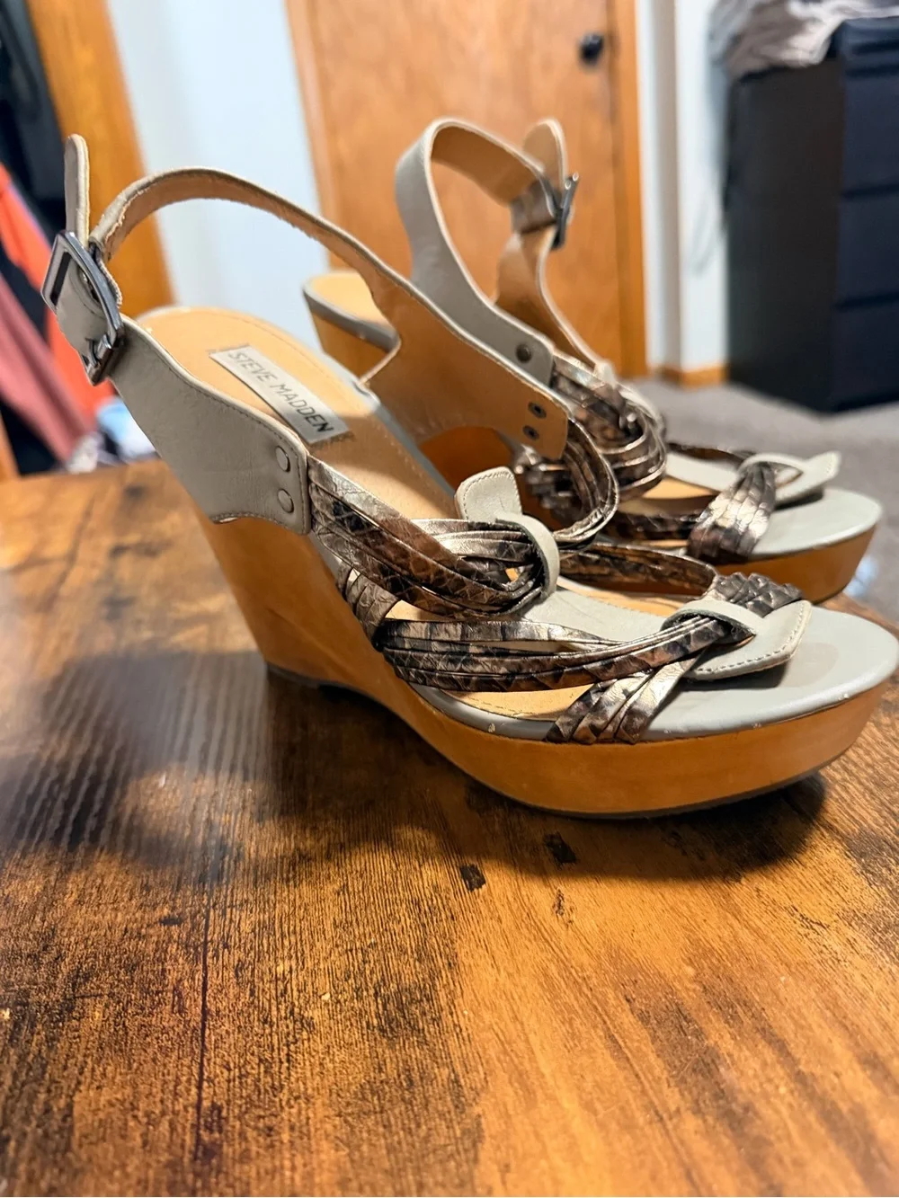 Steve Madden Tampaa Platform Wedge Heels Women’s 8.5